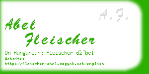 abel fleischer business card